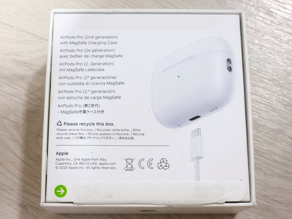 애플 에어팟 프로 2세대 (C타입) 케이스+오른쪽+구성품 판매 이미지