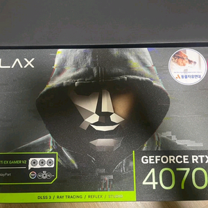 GALAX 지포스 RTX 4070 Ti EX GAMER BLACK 12기가