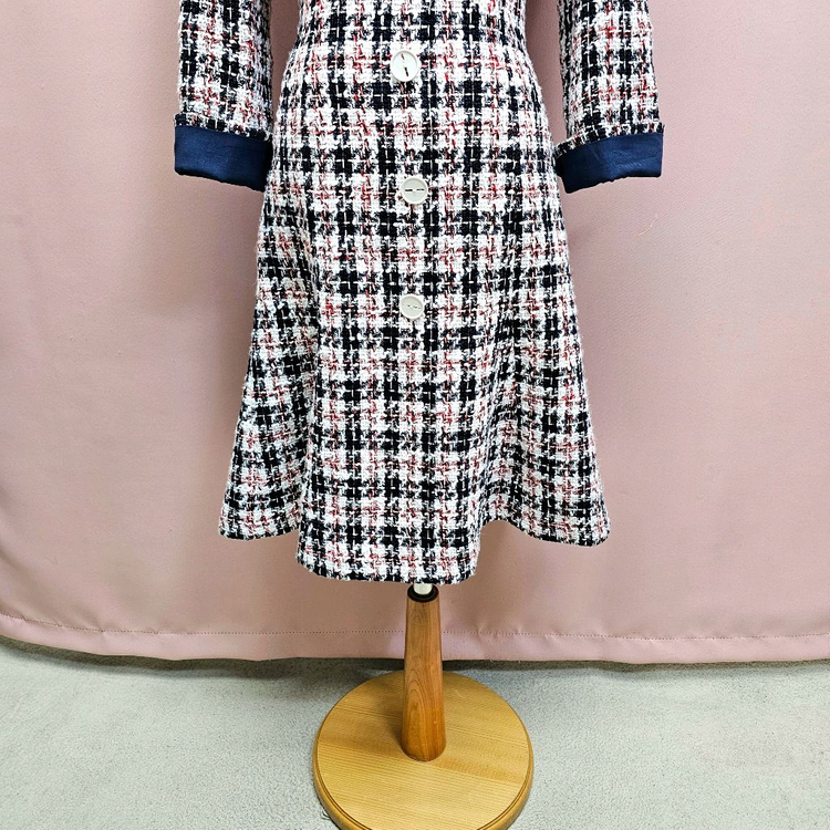 잇미샤 트위드 플레어 원피스 이미지