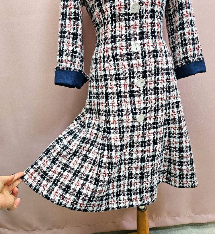 잇미샤 트위드 플레어 원피스 이미지