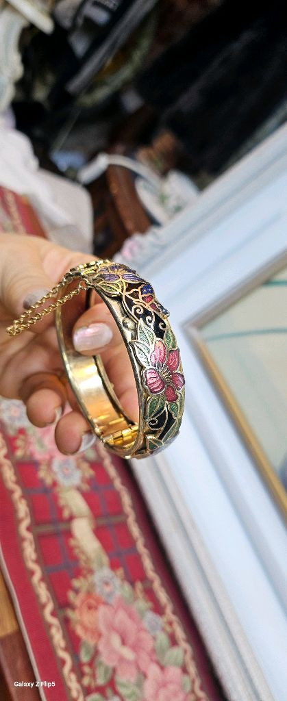 칠보석골드 엔틱 팔찌--3