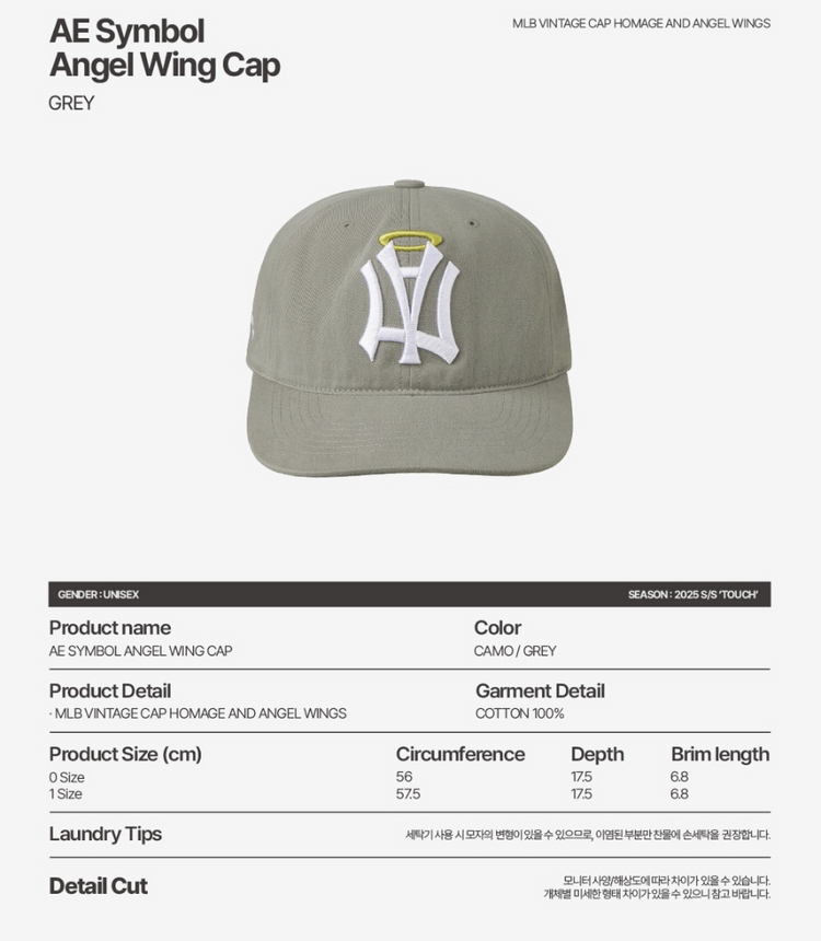 aeae 엔젤 윙 캡 angel wing cap 이미지