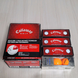 (새상품) 캘러웨이 빅버사 9구 & 볼빅 크리스탈 골프공 3구