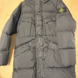 스톤아일랜드 22FW 가먼트 다이드 크링클랩스 다운 롱패딩 자켓 블랙 사이즈 S 팝니다