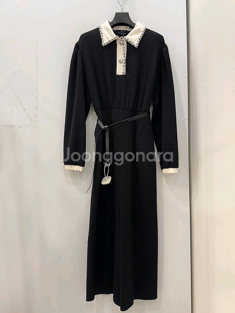 랑방컬렉션 울 벨티드 원피스 88 새제품--6