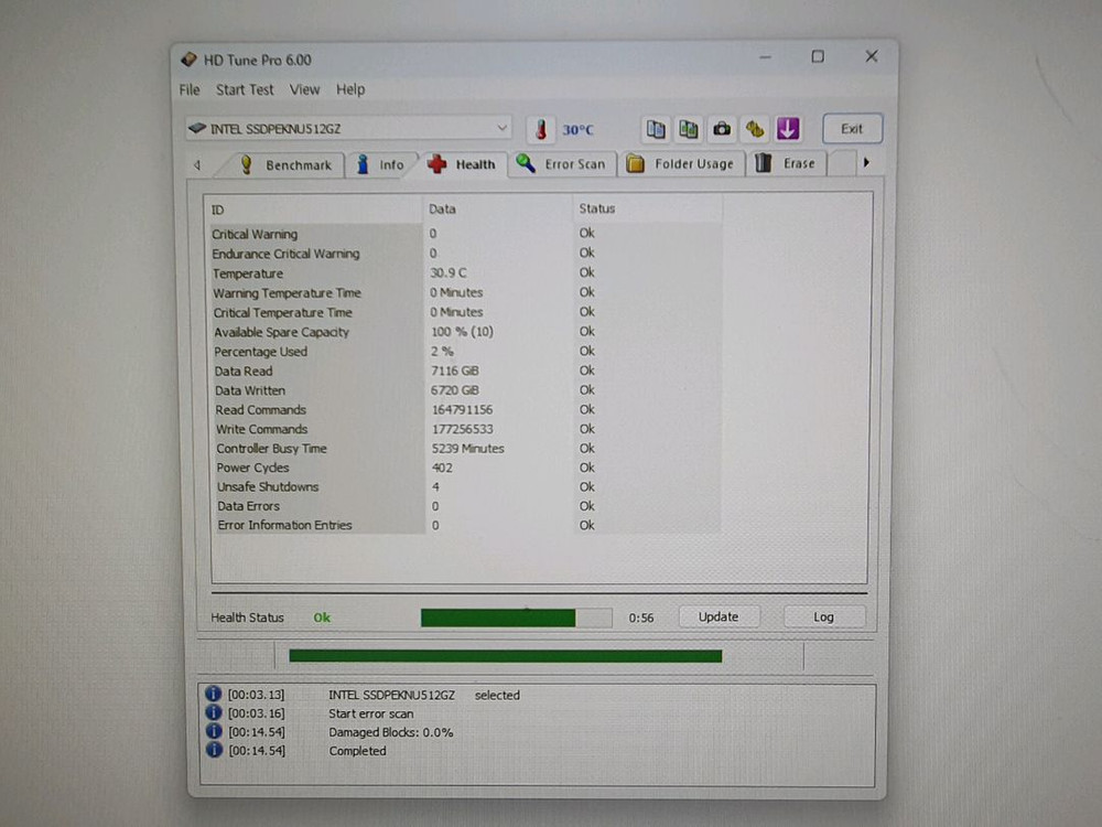 인텔 SSD M.2 NVME 512GB--4
