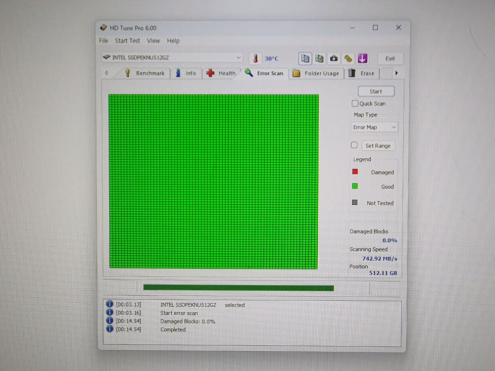 인텔 SSD M.2 NVME 512GB--5