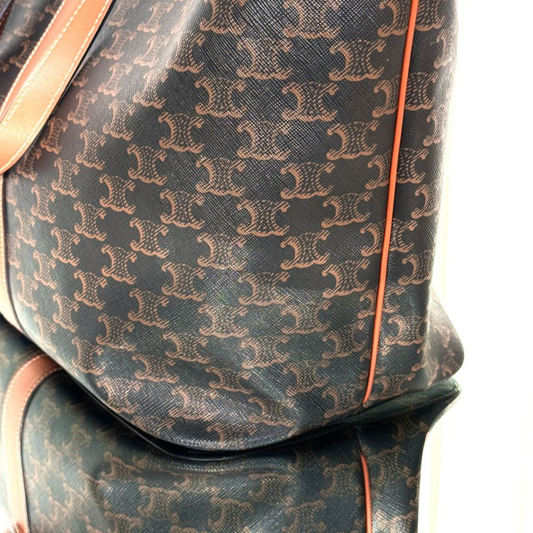 [미디움사이즈]셀린느 트리오페 카바스 탑핸들 버킷 쇼퍼백--5