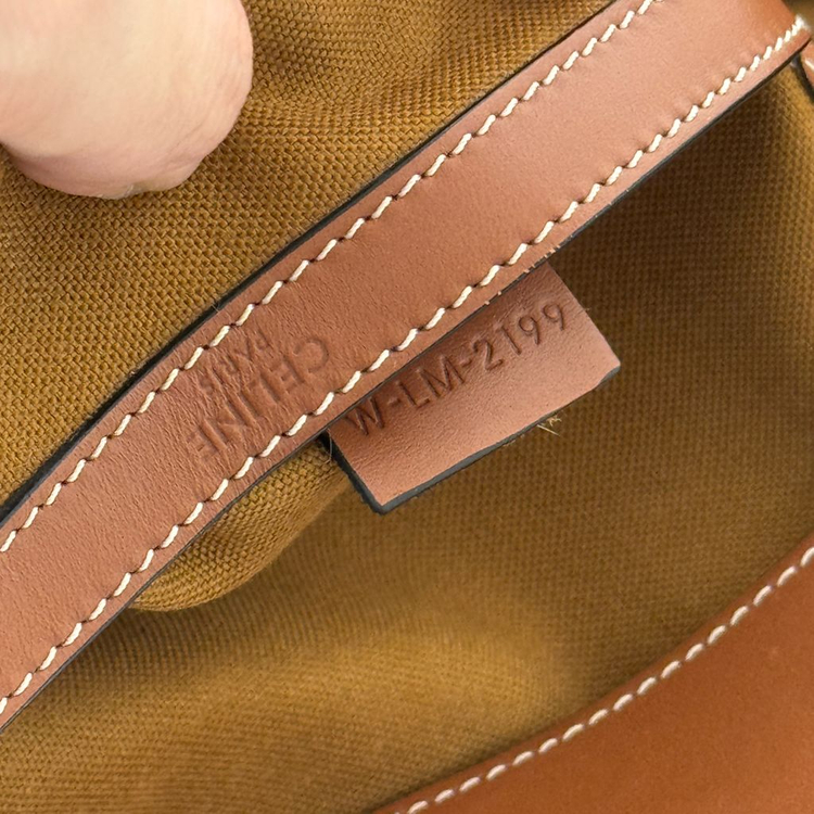 [미디움사이즈]셀린느 트리오페 카바스 탑핸들 버킷 쇼퍼백--8