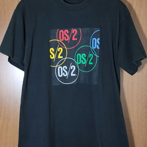 90s 마이크로소프트 OS/2 티셔츠 xl