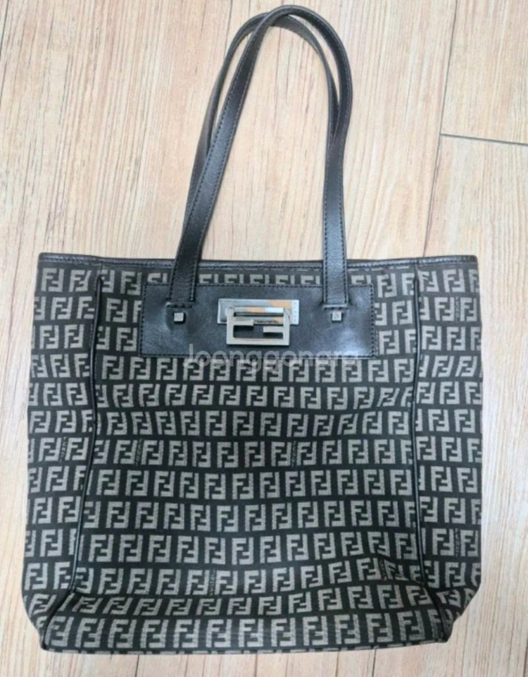 FF 로고 패턴 토트백--1