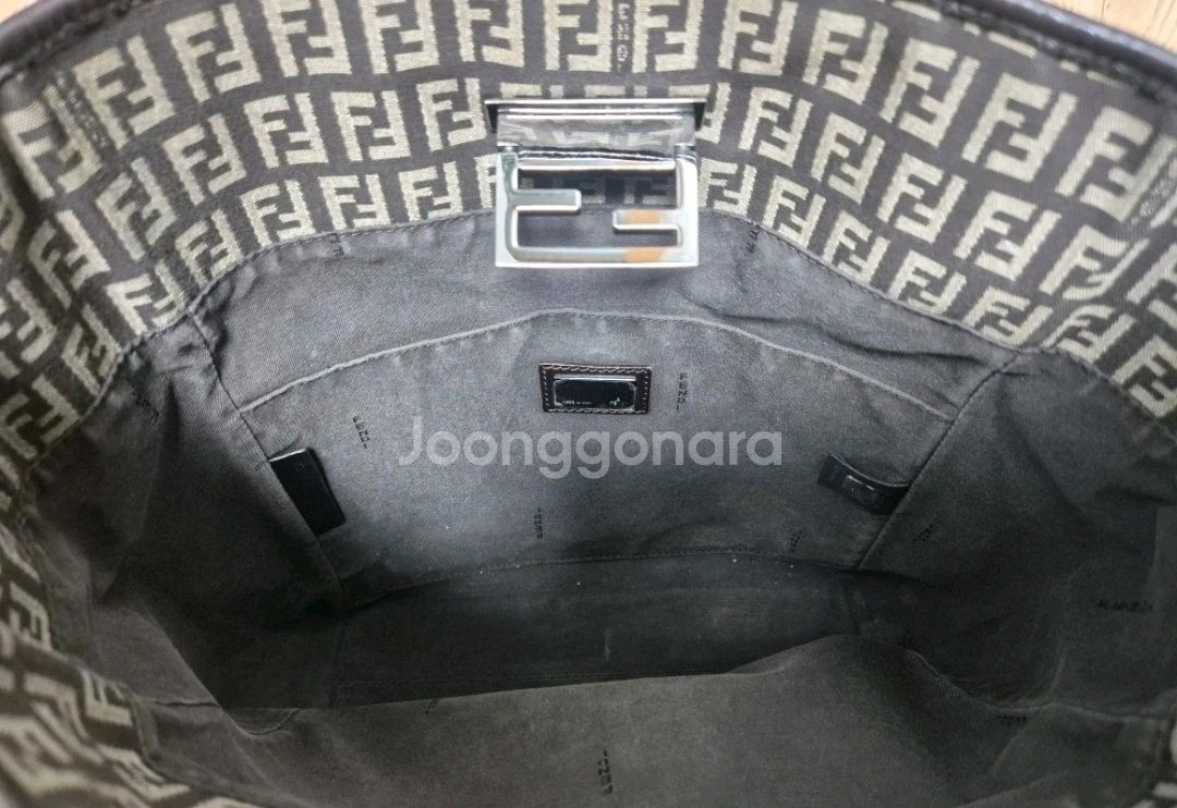 FF 로고 패턴 토트백--2