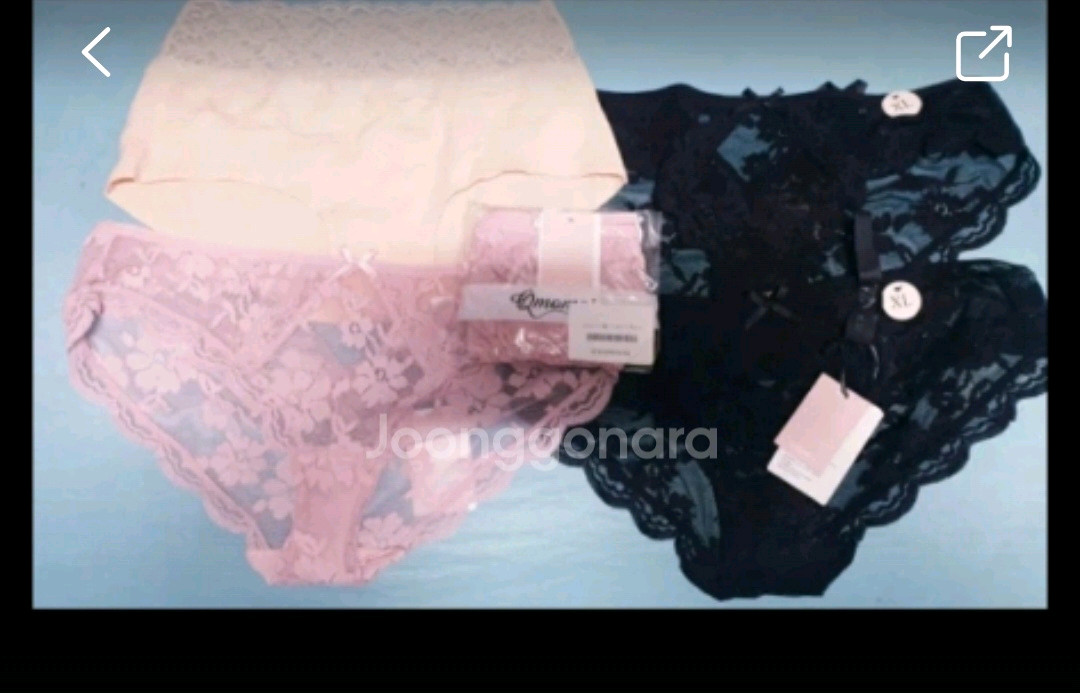 레이스 브라팬티 세트--2