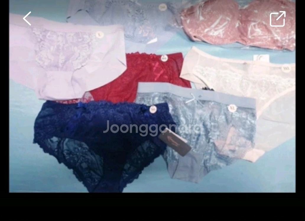 레이스 브라팬티 세트--3