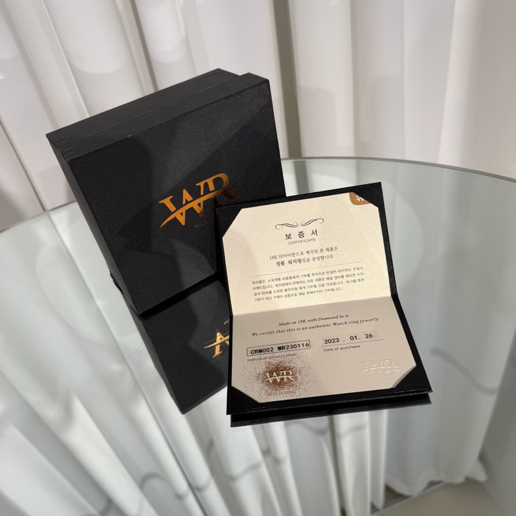 [18K,S사이즈]워치링 CR 풀다이아 네크리스 목걸이--4