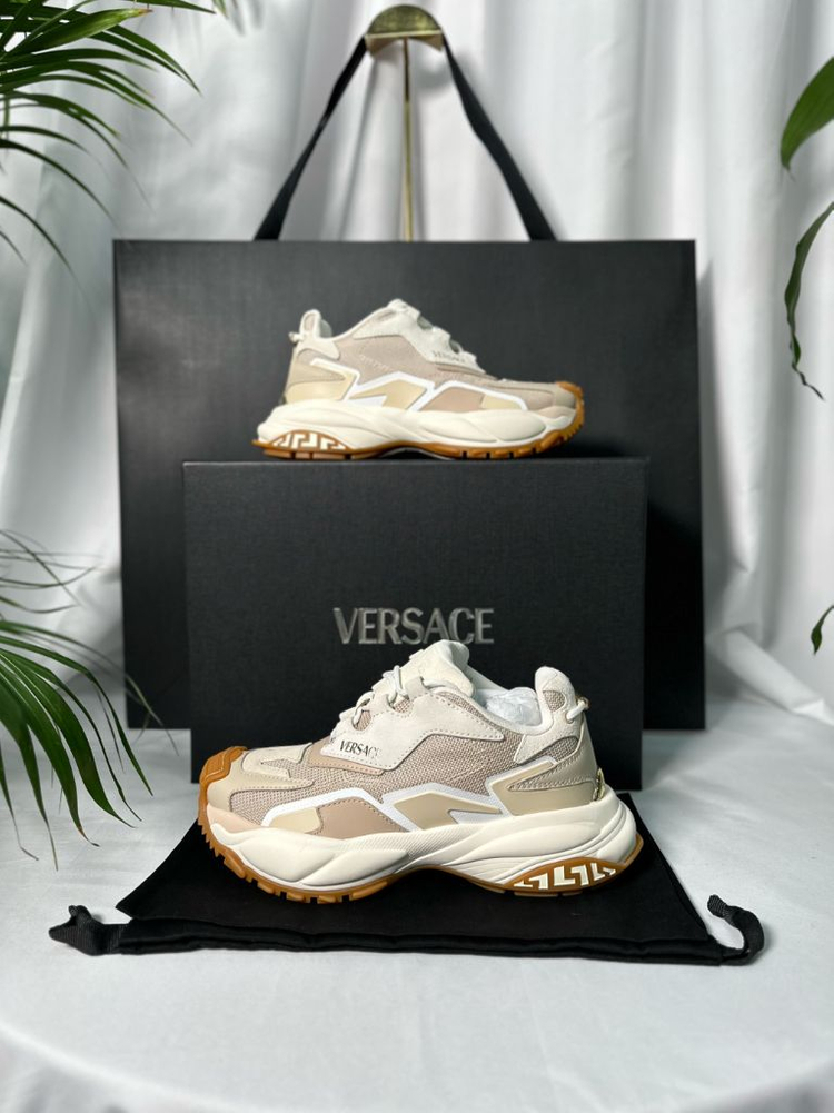 [새상품급,36사이즈]베르사체 트리그레카 스니커즈 베이지--1