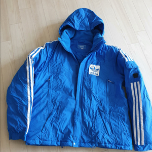 아디다스 파란색 3선 패딩 점퍼 ADIDAS O57900 오리지널