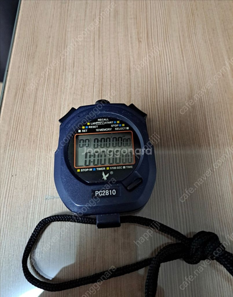 스톱 워치 판매 2행 10LAP 메모리 기능 트랙과 필드 스톱 워치 체육 등 전용품 MB012B 타이머 스톱워치 이미지