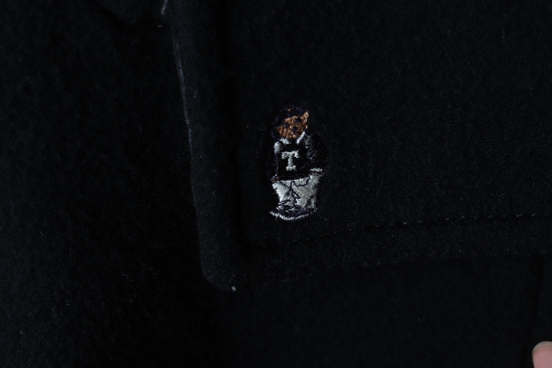 (L) 티니위니 코트자켓 더블 블랙 울 숏 해군 이미지