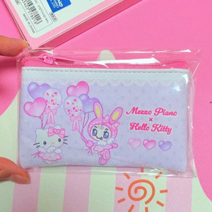 정품)헬로키티x메조피아노 콜라보 한정 시크릿 랜덤파우치/카드지갑 이미지