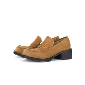 오소이 데니 로퍼 스웨이드 브라운 240