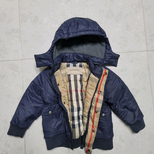 버버리 정품 구스다운 패딩 2살92cm 상태굿