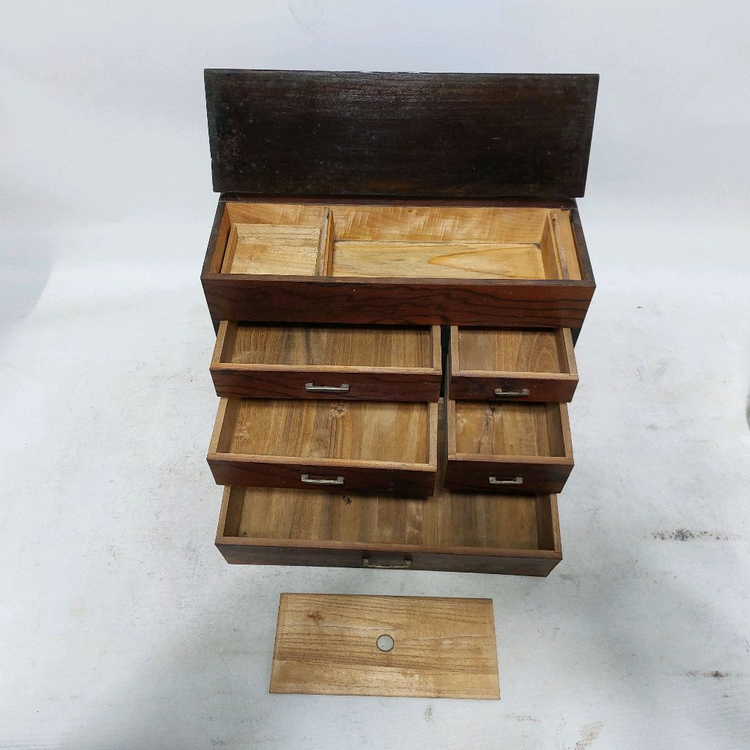 옛날 받지고리함. 바느질함- 고가구. 민속품. 근대사. 골동품--5