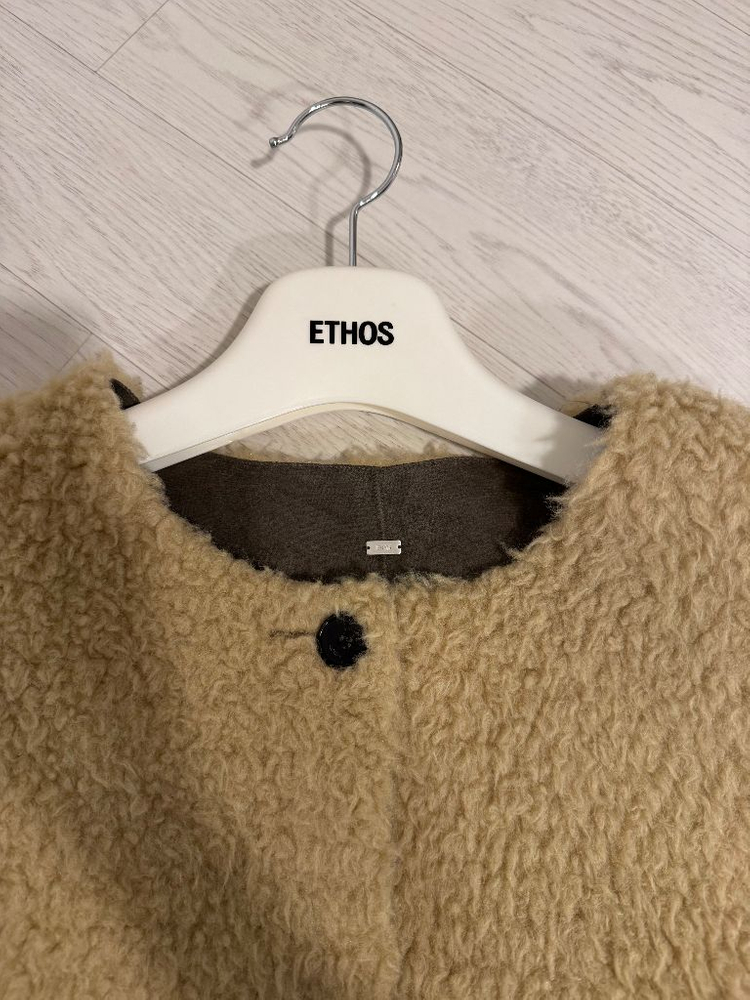 ethos 에토스 시어링 무스탕 리버시블 퍼자켓--6