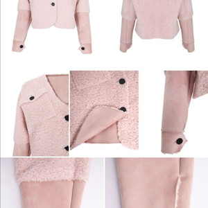 아브컬렉션 베이비핑크 무스탕 이미지