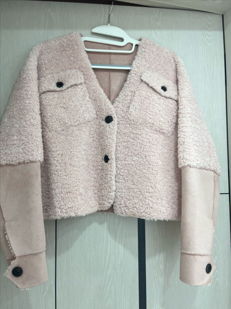 아브컬렉션 베이비핑크 무스탕 이미지