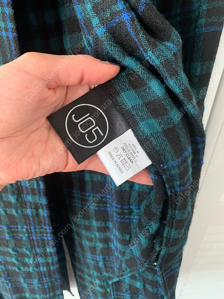 !!할인!!!후왓웨어 라온 부루하하 jo5체크롱셔츠 / 원피스 / s--4