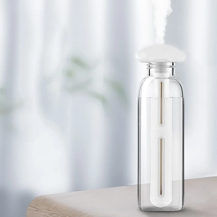 새 차량용 무드등 미니 가습기 휴대용 USB 저소음 용량 충전 필터 방수 사무실 차량 책상 LED 무드램프 가습기 이미지