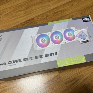 MSI MAG 코어리퀴드 I360 수냉 쿨러 화이트