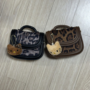 헬로키티 레오파드 미니크로스백