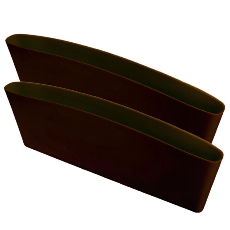 새 2개 갈색 미용 용품 틈새 크랙 커버 미용실 의자 이미지