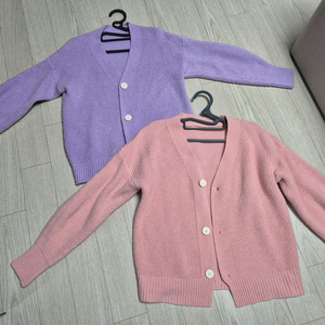 니트가디건 두개
