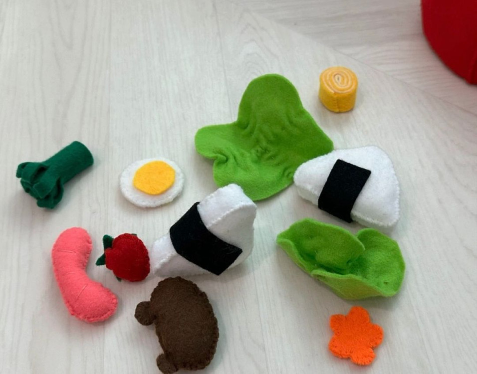 [반값택포] [일본구입] 과일 펠트 장난감 놀이 팝니다 (소꿉놀이)--2