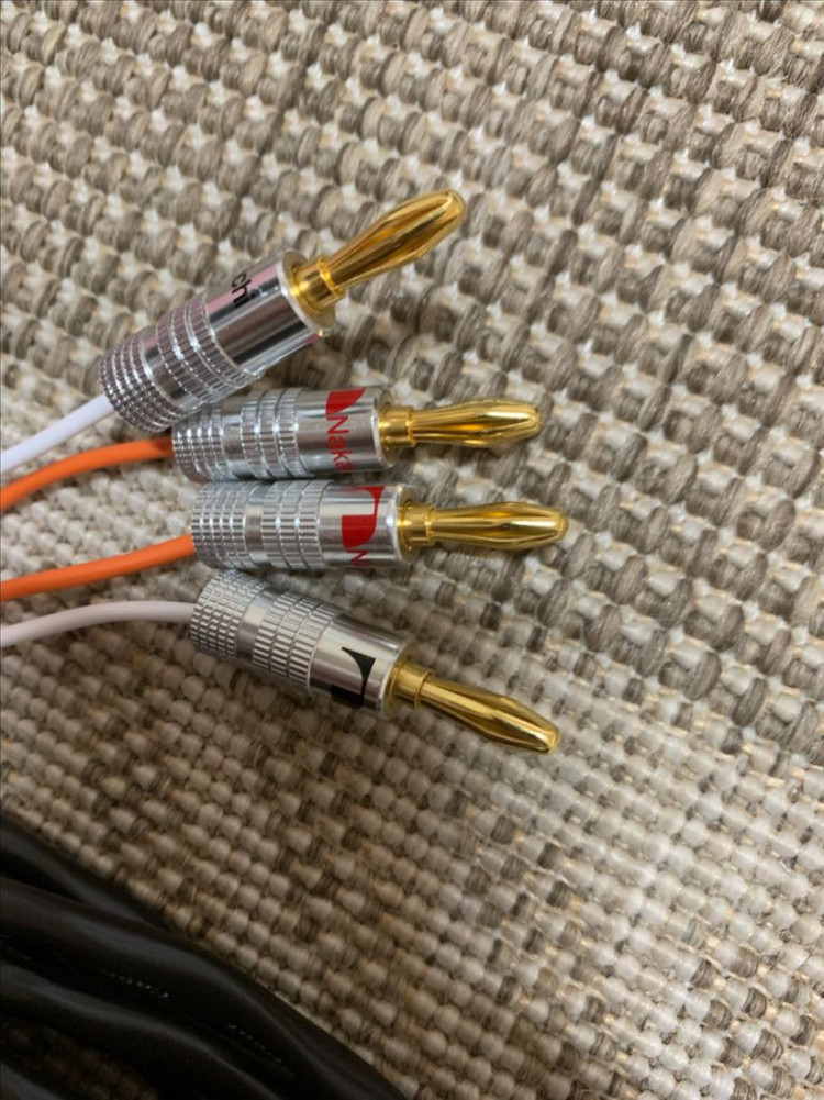 카나레 2S7F 일제 2.5미터 1조 나카미치 금도금단자 바나나 이미지