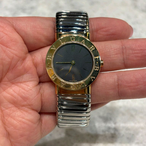 불가리 BB262T 투보가스18K콤비 블랙 인덱스 26mm