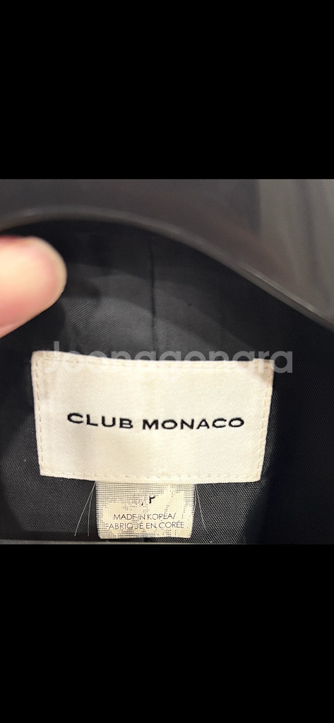 클럽모나코 울 핸드메이드 코트 S (55-66) 정품--2