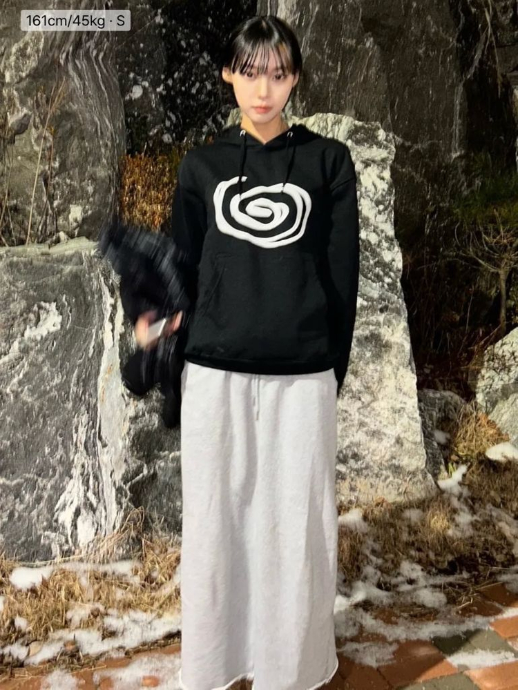 LMC | 스파이럴 후디 후드티 블랙 후드집업 맨투맨 엘엠씨 S 이미지