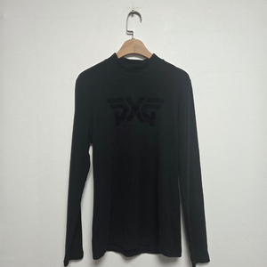 피엑스지 여성 골프 로고 긴팔티 블랙(M) 이미지
