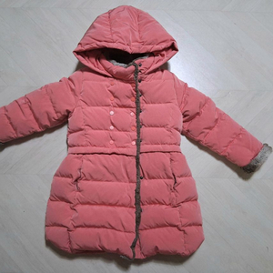 유아 블루독 여아 핑크 오리털 패딩 130