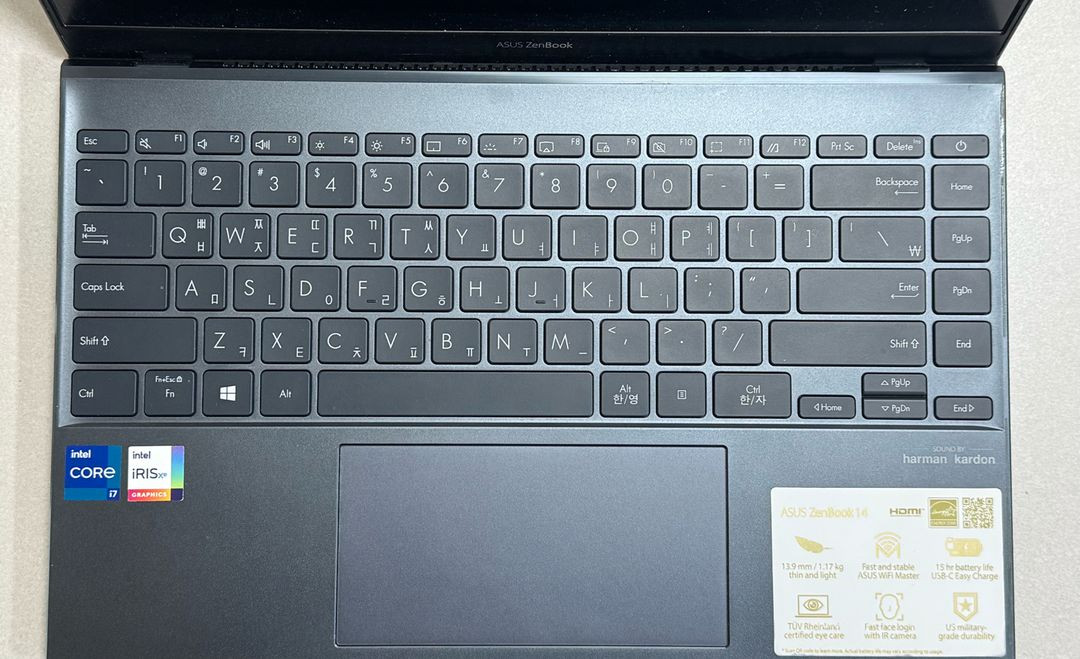 [ 부품용 ] 14인치 ASUS Zenbook 14 i7-11세대--1