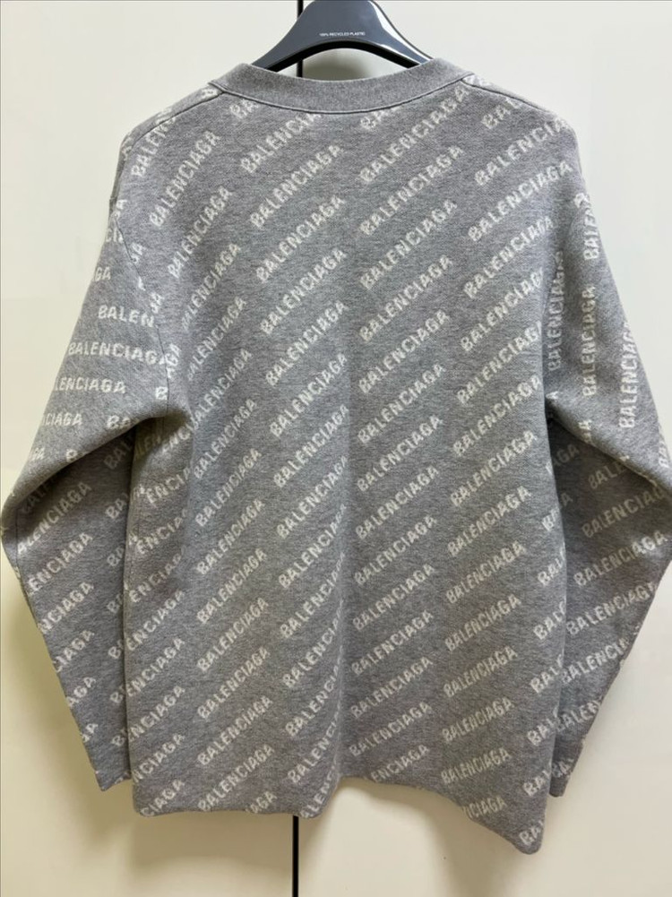 발렌시아가 멀티로고 울니트 여성가디건(2사이즈)--2