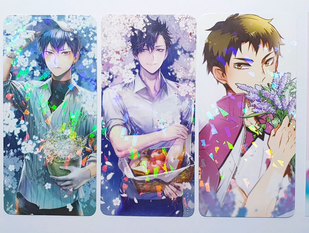 하이큐 2차 굿즈 카드텍 엽서 카게야마 토비오 쿠로오 테츠로 코즈메 켄마 츠키시마 케이 카라스노 시라토리자와 네코마--2