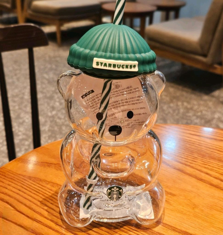 스타벅스 베어리스타 글라스 콜드컵 591ml 새상품--3