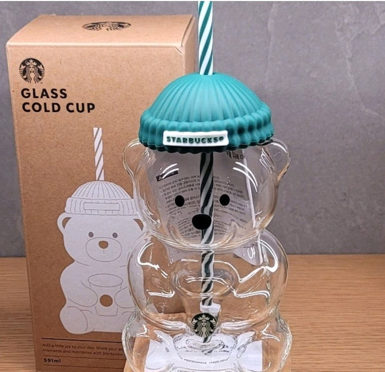 스타벅스 베어리스타 글라스 콜드컵 591ml 새상품--4
