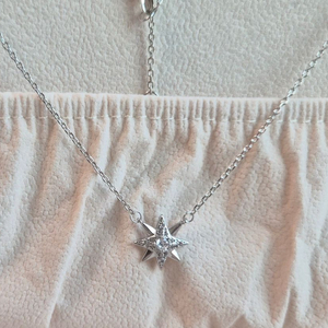 노스 스타 목걸이 실버 새상품