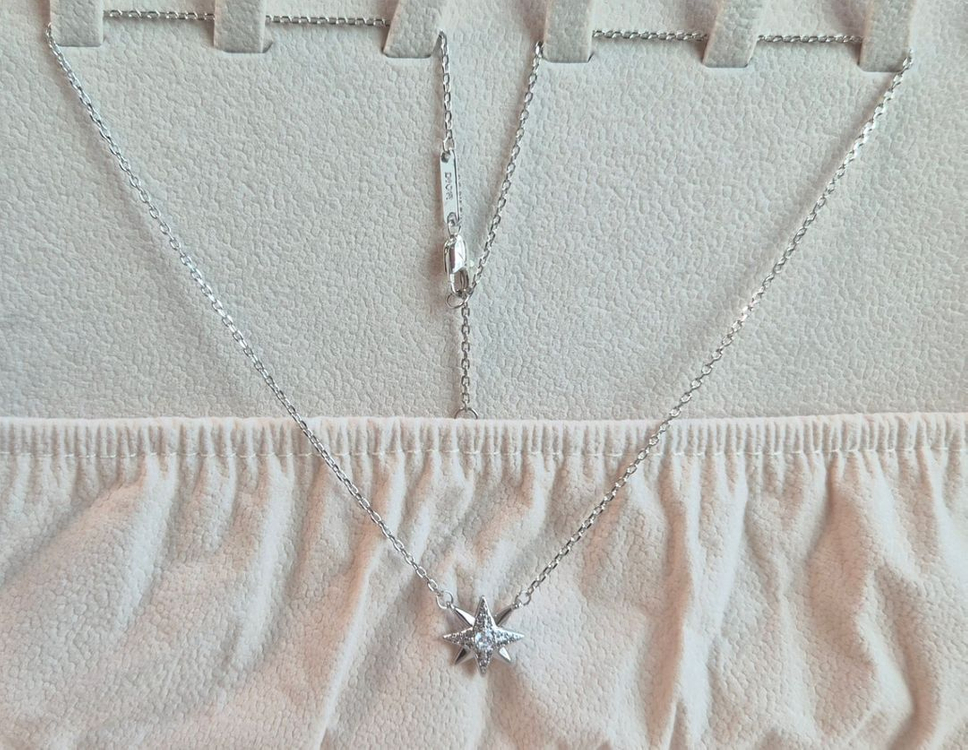 노스 스타 목걸이 실버 새상품--1